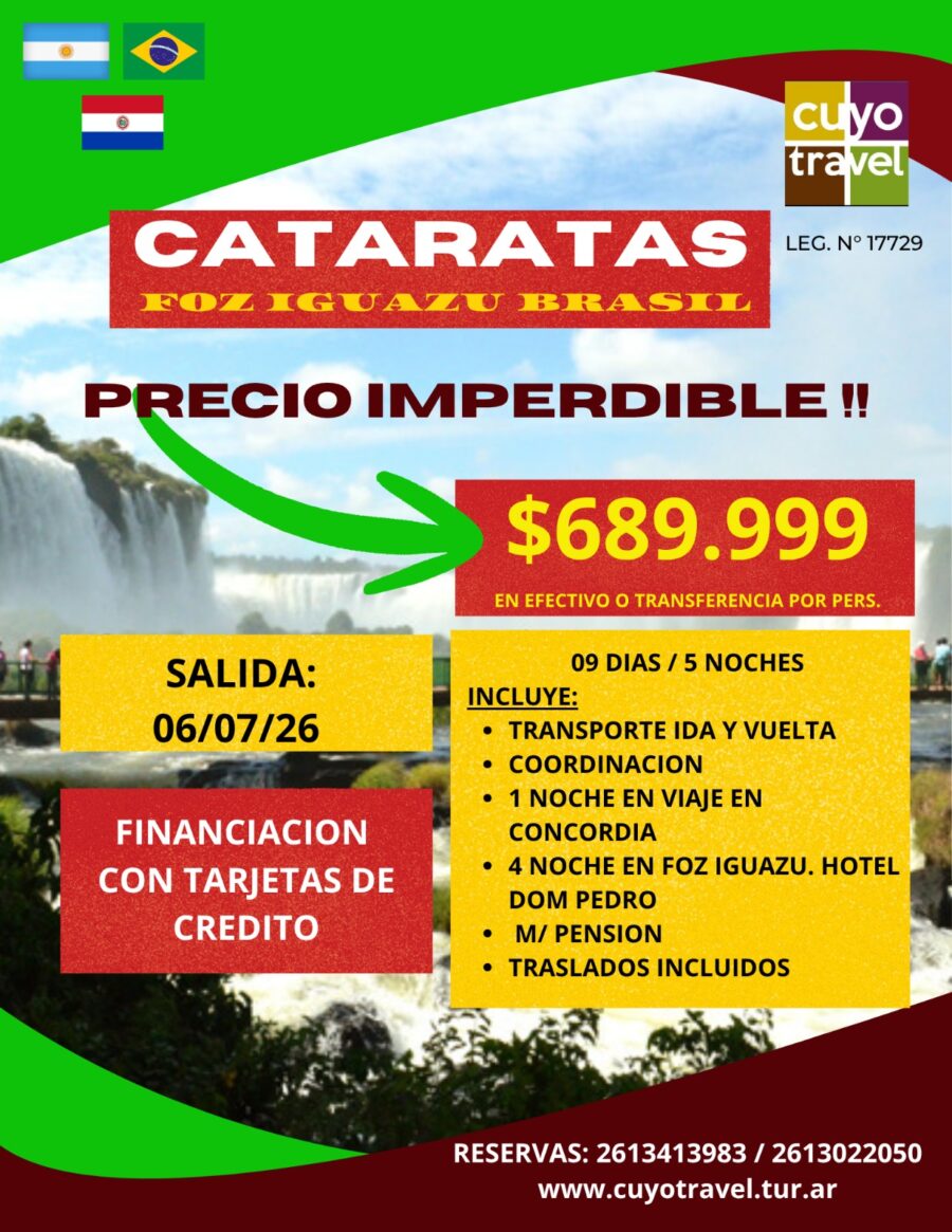 CATARATAS DEL IGUAZU JULIO