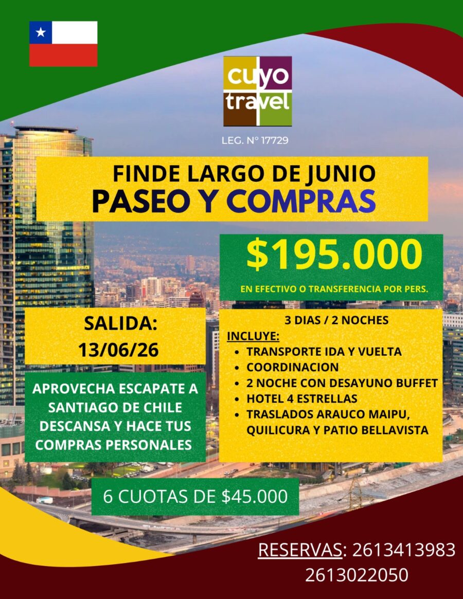 COMPRAS Y PASEOS en Santiago de chile