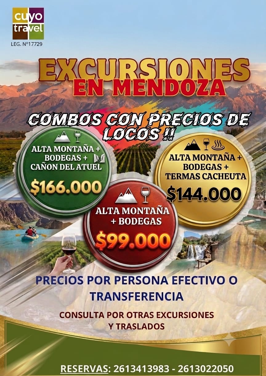 COMBOS DE EXCURSIONES LOCALES